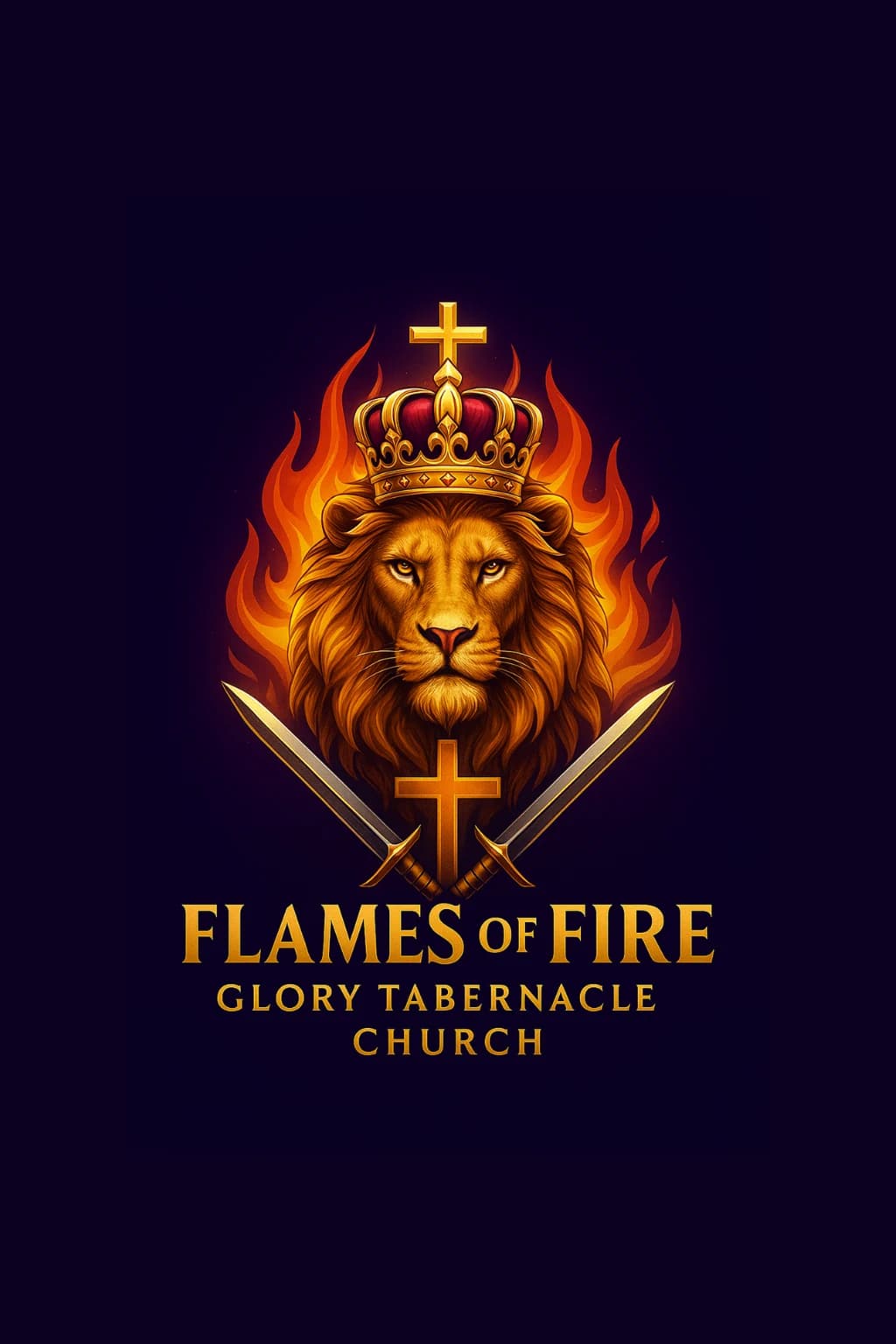 Flames of Fire — Church Brand — Glory Tabernacle Church